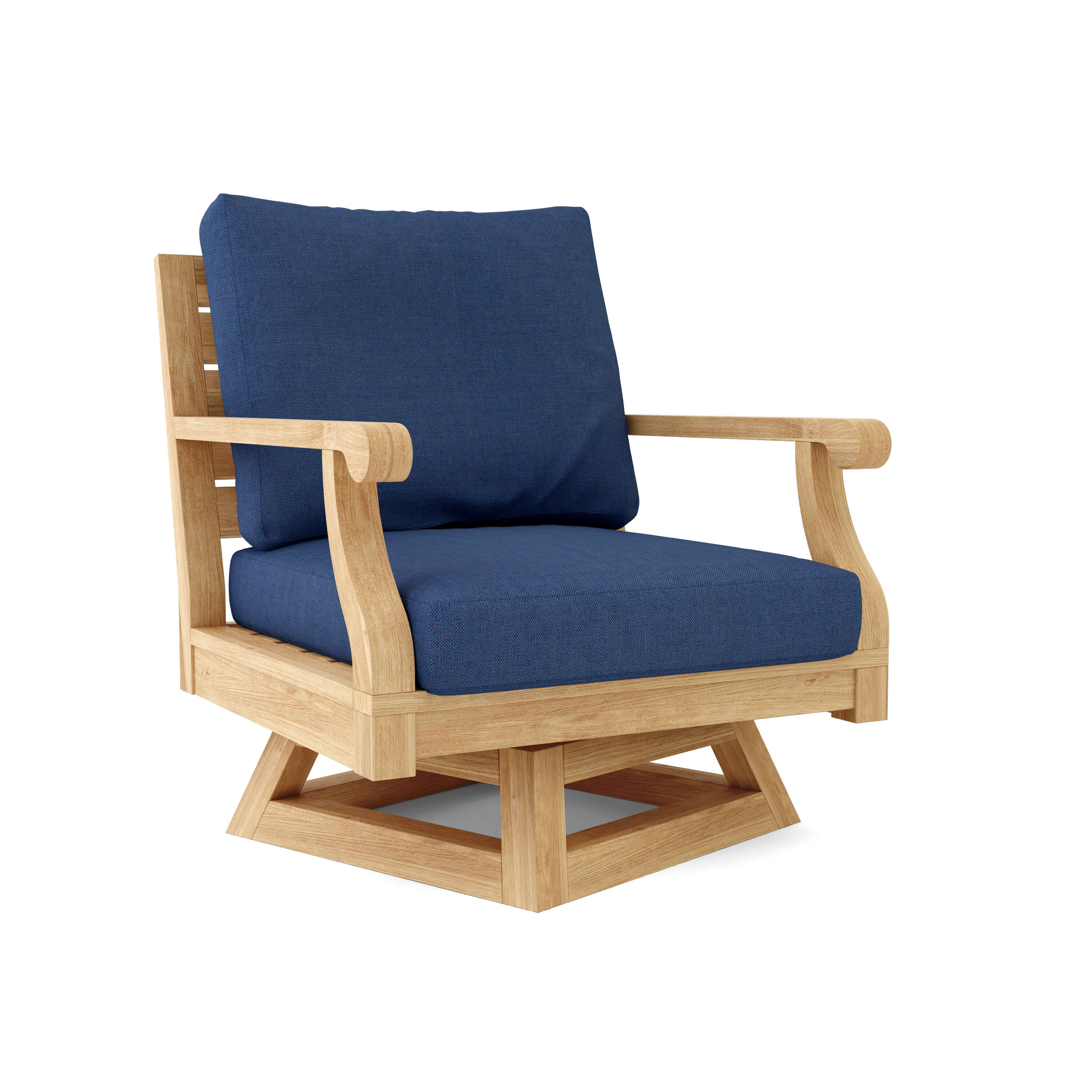 Anderson Teak Riviera Swivel Armchair + Cushion DS-608 - Image 5