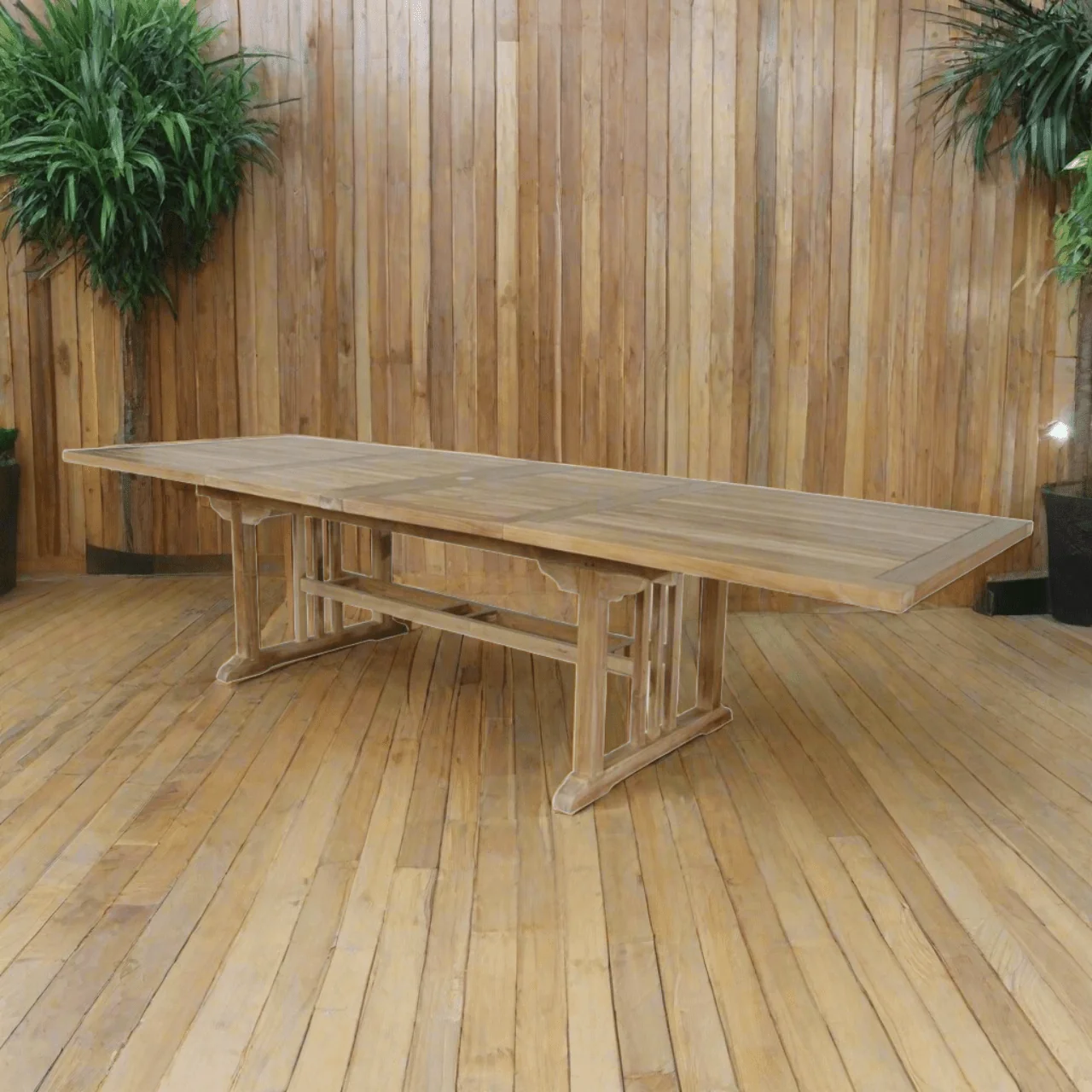 Anderson Teak Sahara 126" Rectangular Double Ext. Table TBX-126RD