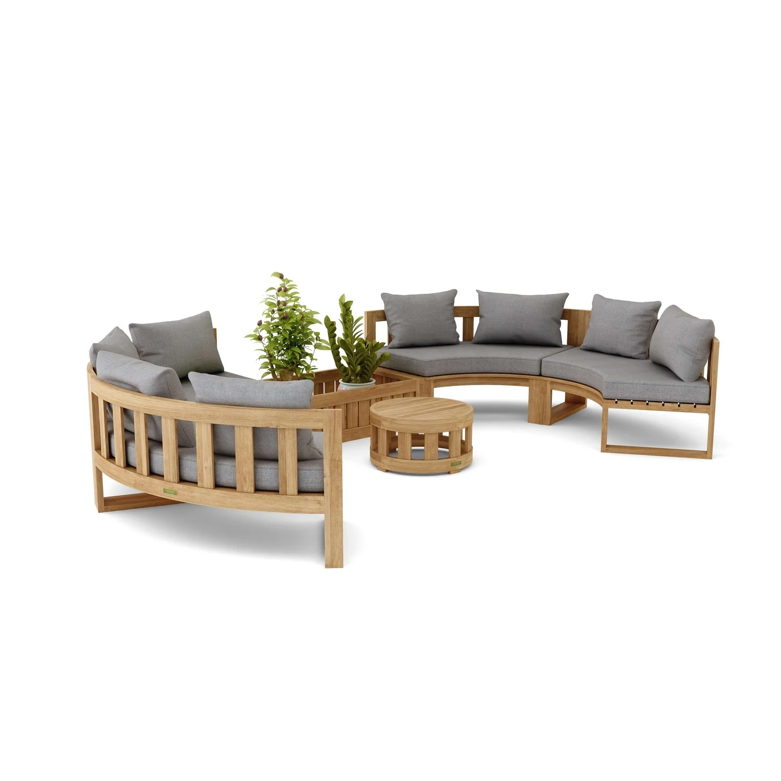 Anderson Teak SET-809 Circular Modular Deep Seating Set SET-809 - Image 2