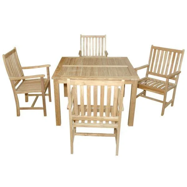 Anderson Teak Windsor Wilshire 5-Pieces Dining Set Set-61 - Image 6