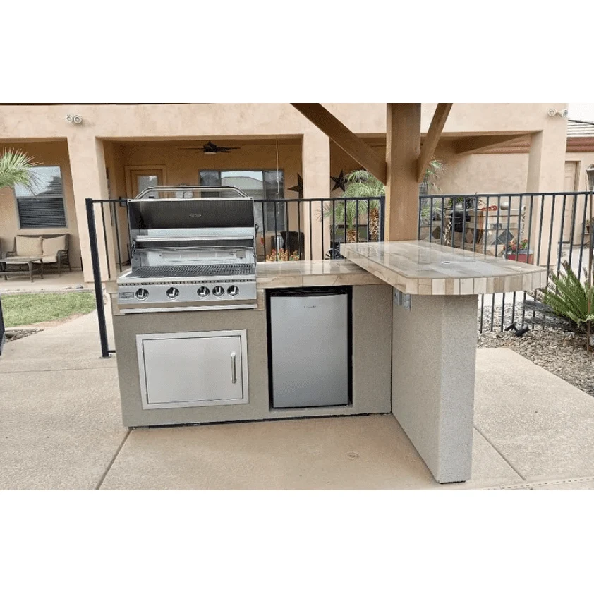 Kokomo Aspen BBQ Island with 4 Burner Built In BBQ Grill - Image 2