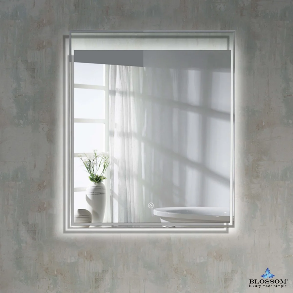Blossom Alpha 30 Inch LED Illuminated Backlit Mirror - Image 2