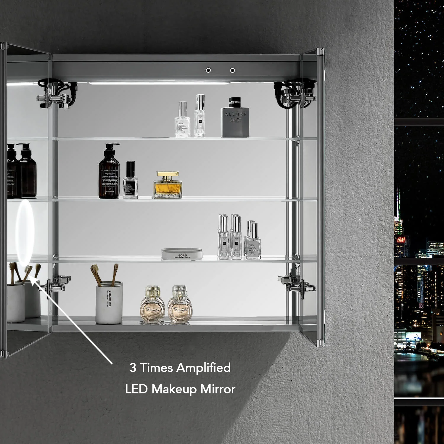 Blossom Asta – 36 Inches LED Medicine Cabinet - Image 11
