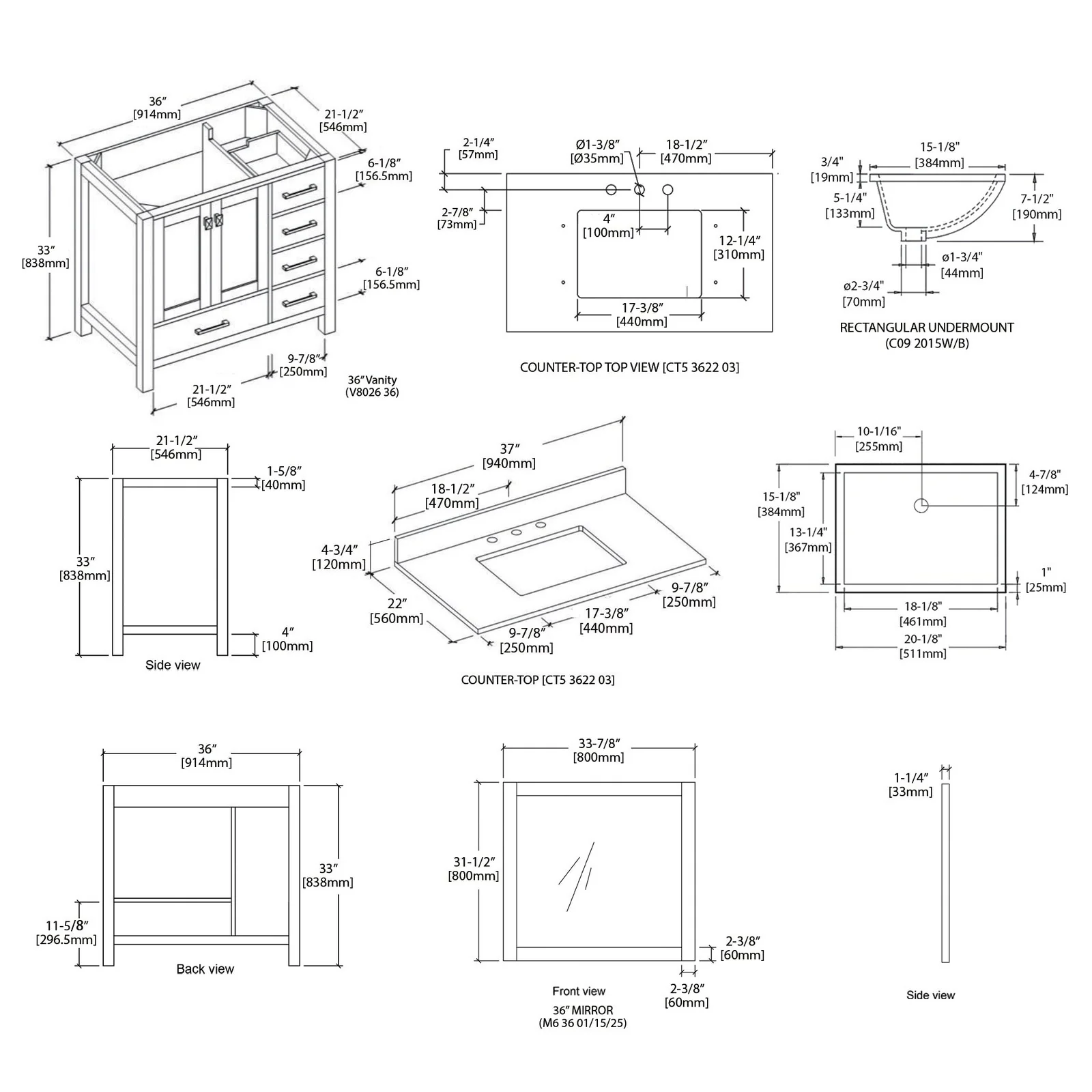 Blossom Geneva 36″ Bathroom Vanity - Image 11