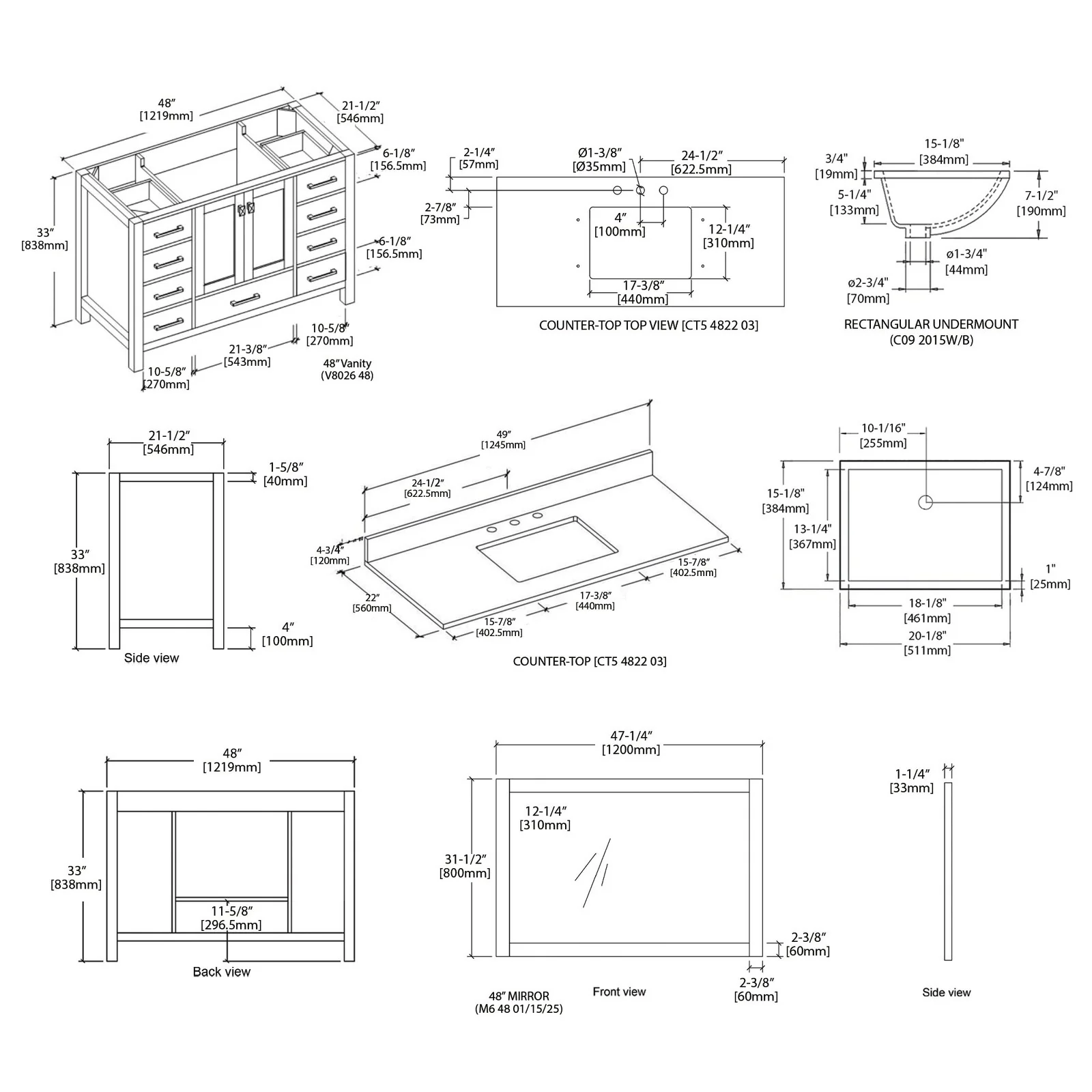 Blossom Geneva 48″ Bathroom Vanity - Image 14
