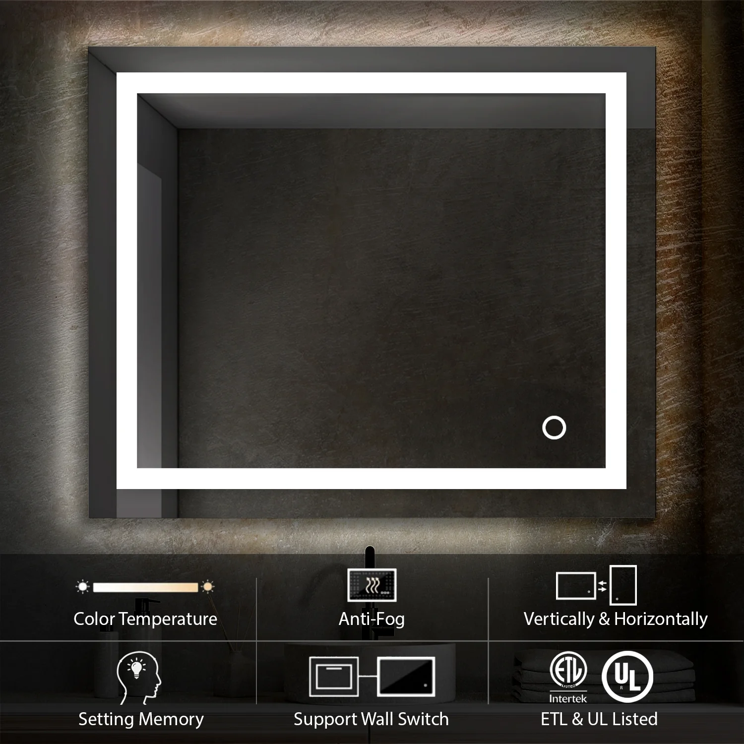 Blossom Lyra 36 x 30 Inch LED Mirror - Image 4