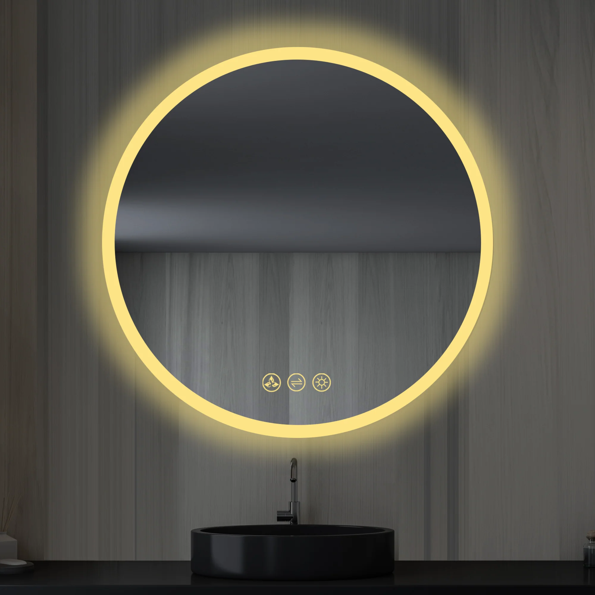 Blossom Orion 32″ Round LED Mirror with Frosted Side - Image 2
