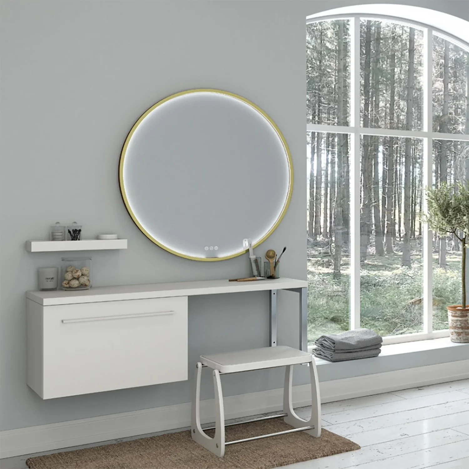 Blossom Oskar 36 Inch Round LED Mirror - Image 14