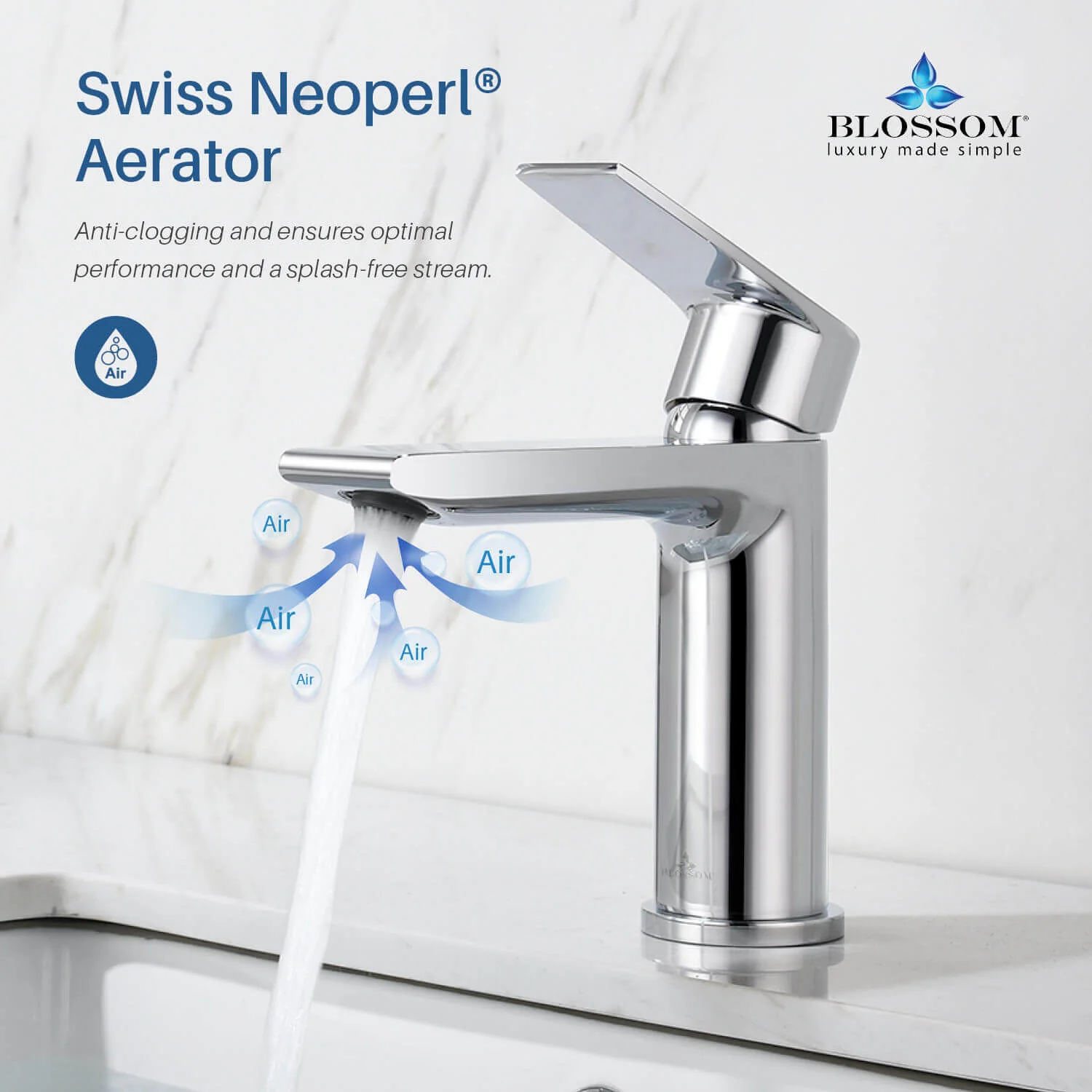 Blossom Single Handle Lavatory Faucet – F01 102 - Image 7