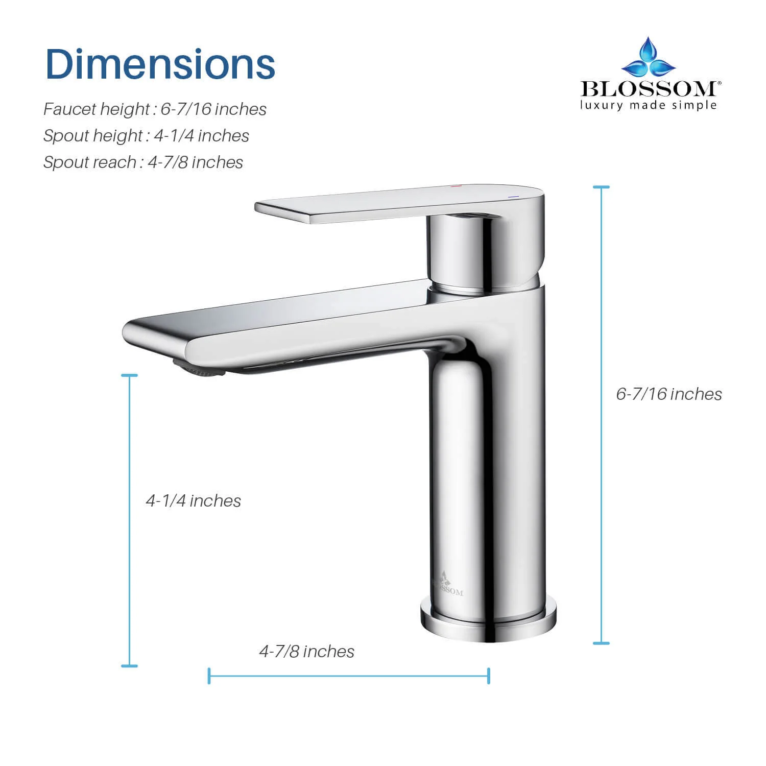 Blossom Single Handle Lavatory Faucet – F01 102 - Image 9