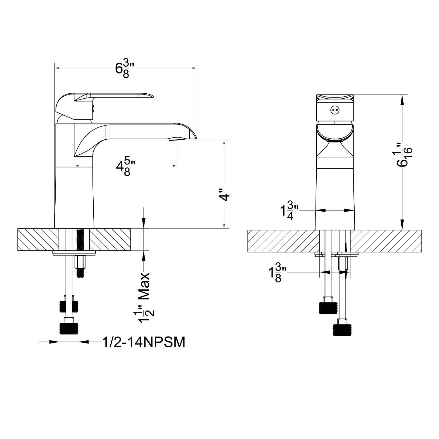 Blossom Single Handle Lavatory Faucet – F01 111 - Image 3
