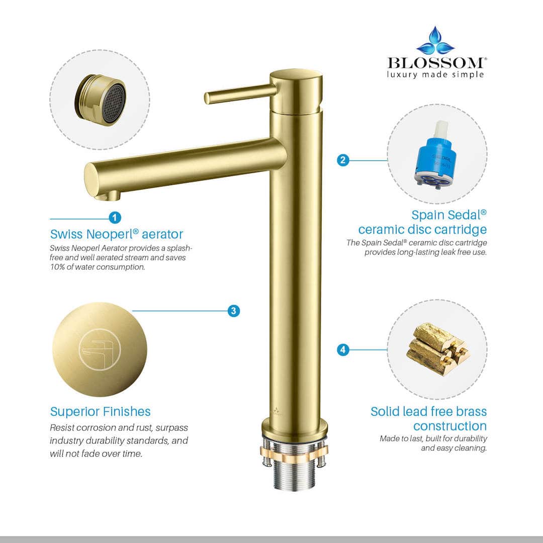 Blossom Single Handle Lavatory Faucet – F01 117 - Image 51