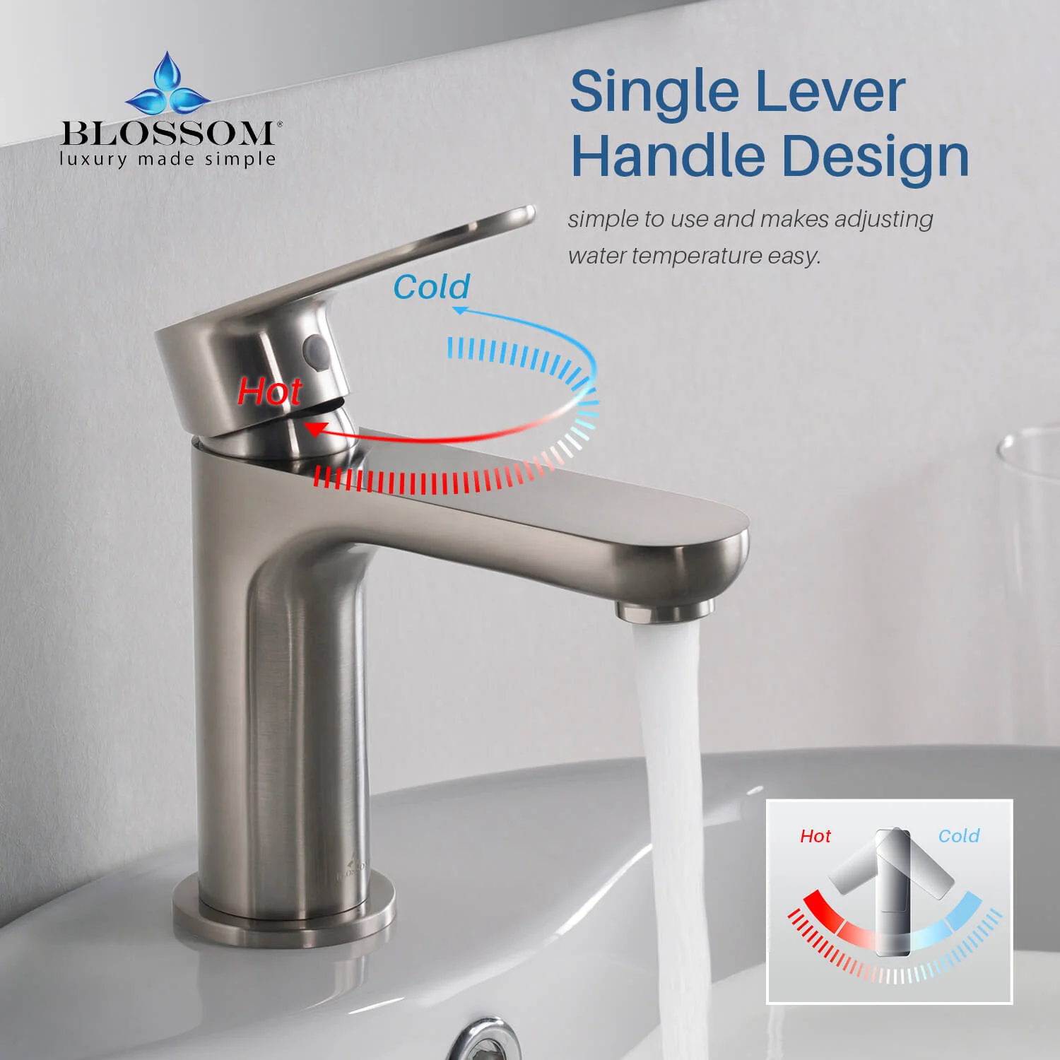 Blossom Single Handle Lavatory Faucet – F01 119 - Image 30