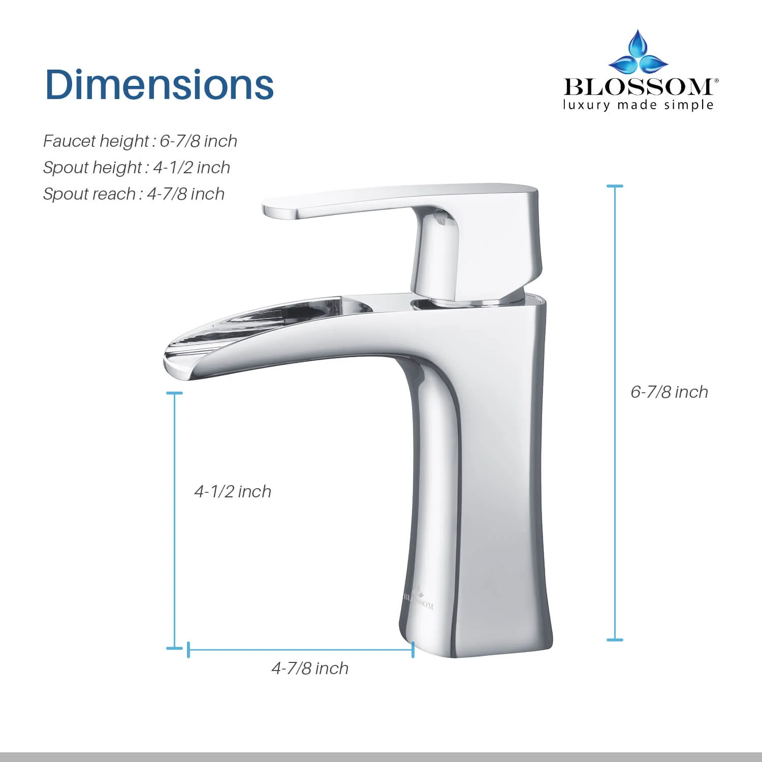 Blossom Single Handle Lavatory Faucet – F01 301 - Image 14