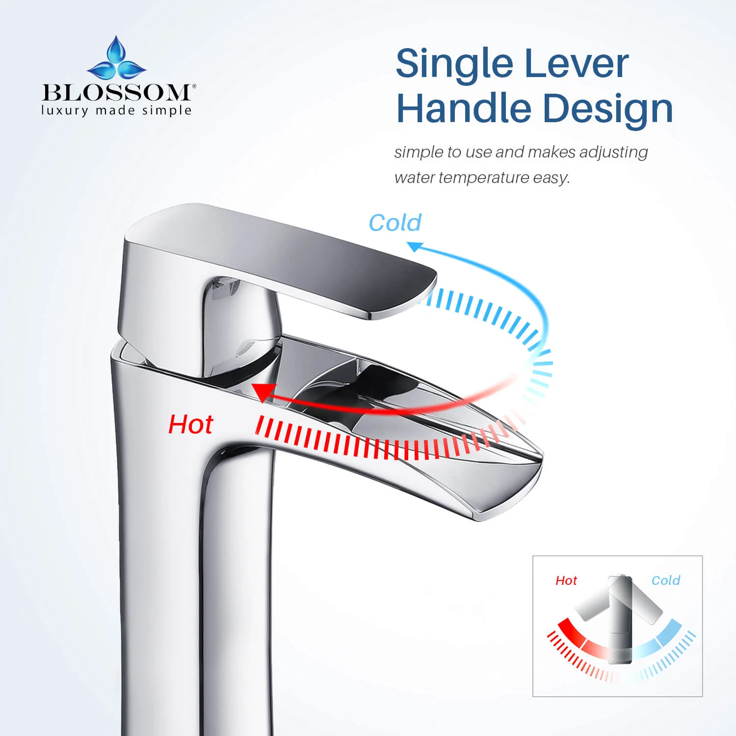 Blossom Single Handle Lavatory Faucet – F01 305 - Image 7