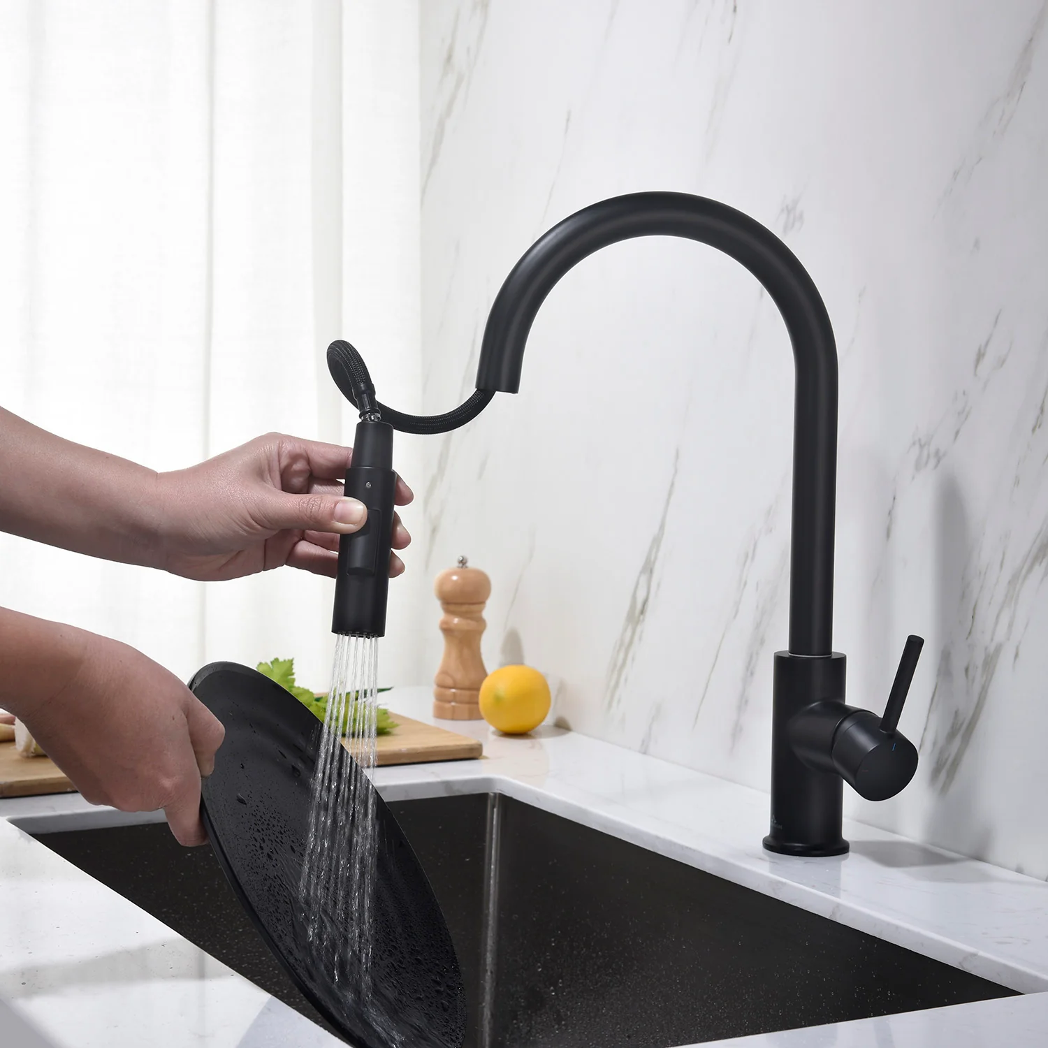 Blossom Single Handle Pull Down Kitchen Faucet – F01 206 - Image 41