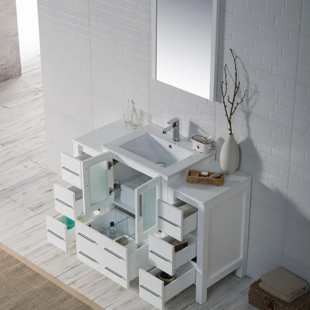 Blossom Sydney 48 Inch Bathroom Vanity with Side Cabinet - Image 3