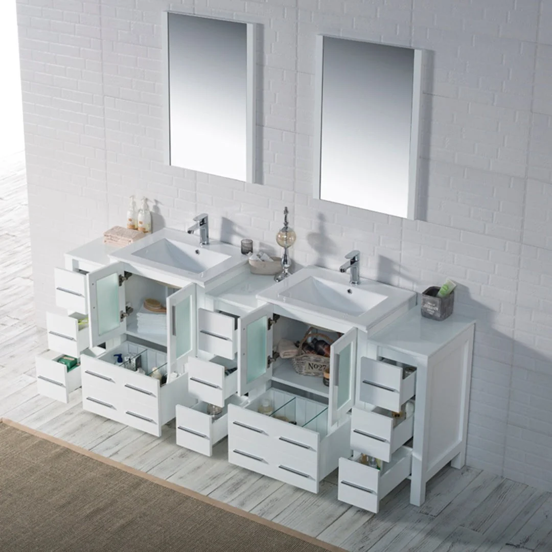 Blossom Sydney 84 Inch Bathroom Vanity with Side Cabinet - Image 3