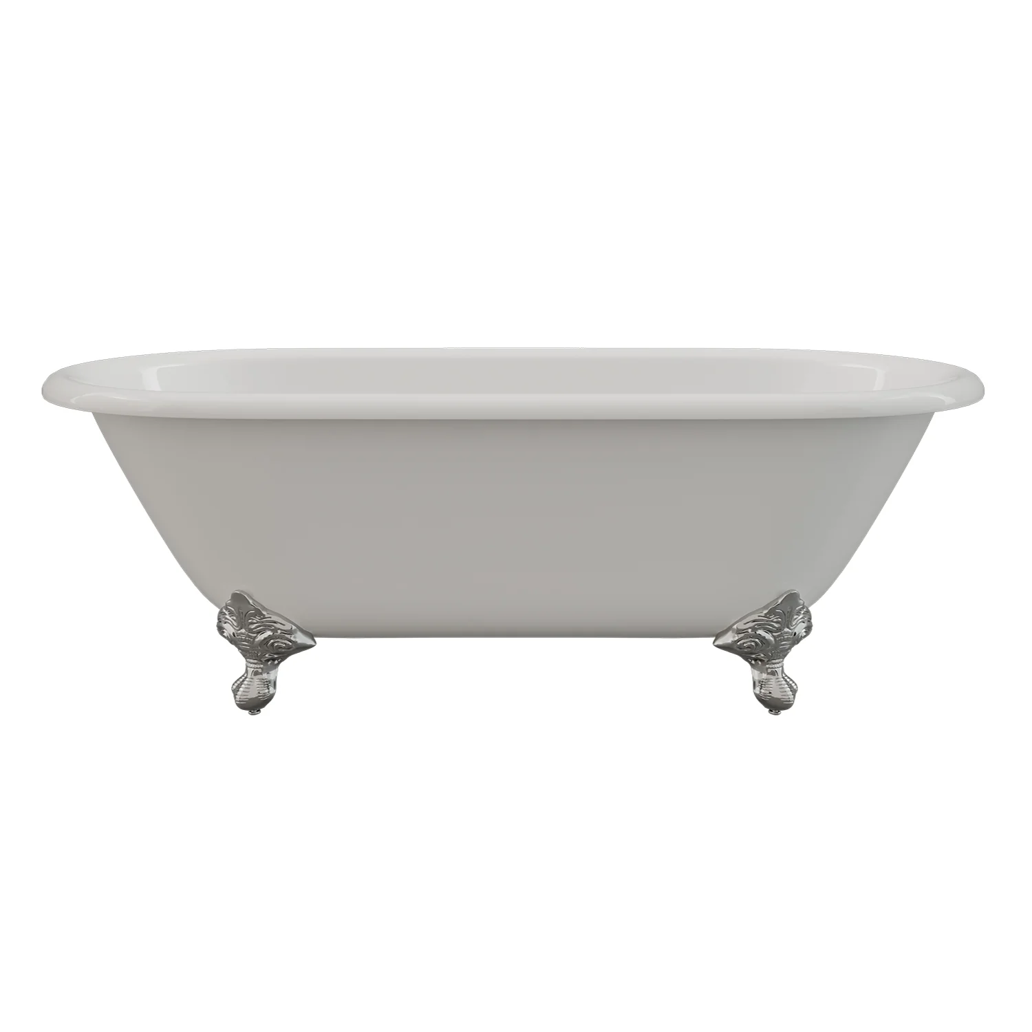 Cambridge Plumbing Cast Iron Double Ended Clawfoot Tub 67" X 30" - Image 2