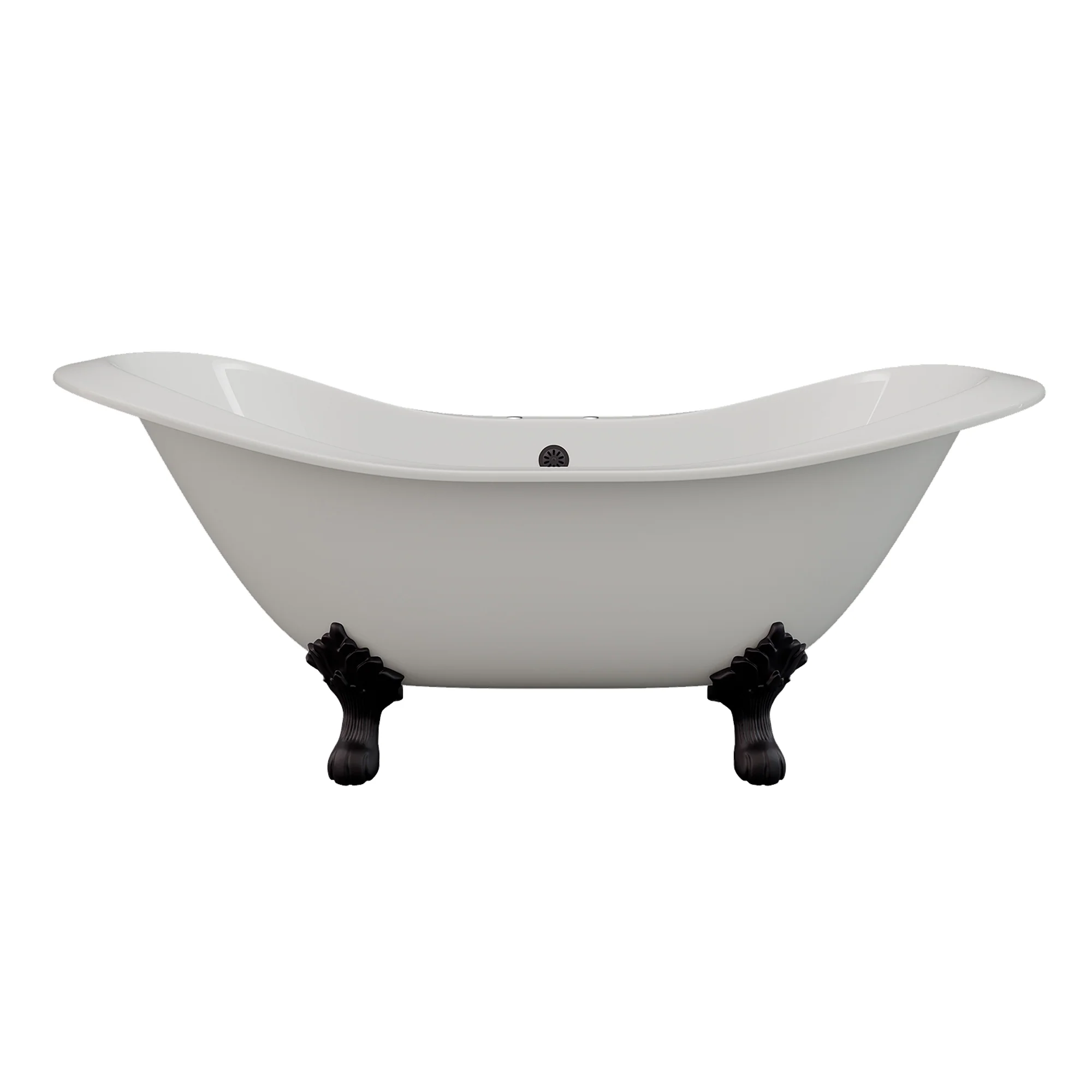 Cambridge Plumbing Cast Iron Double Ended Slipper Tub 71" X 30"