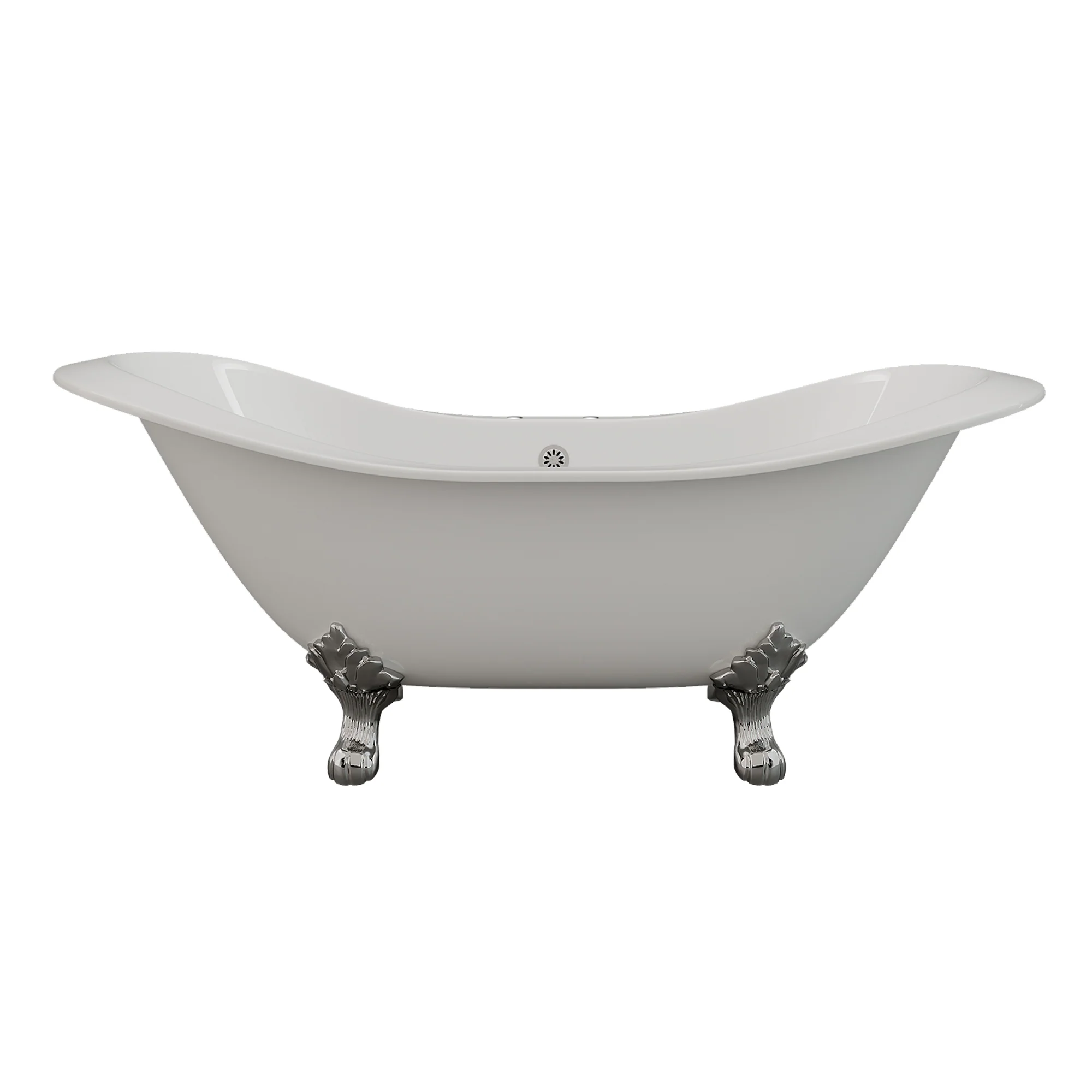 Cambridge Plumbing Cast Iron Double Ended Slipper Tub 71" X 30"