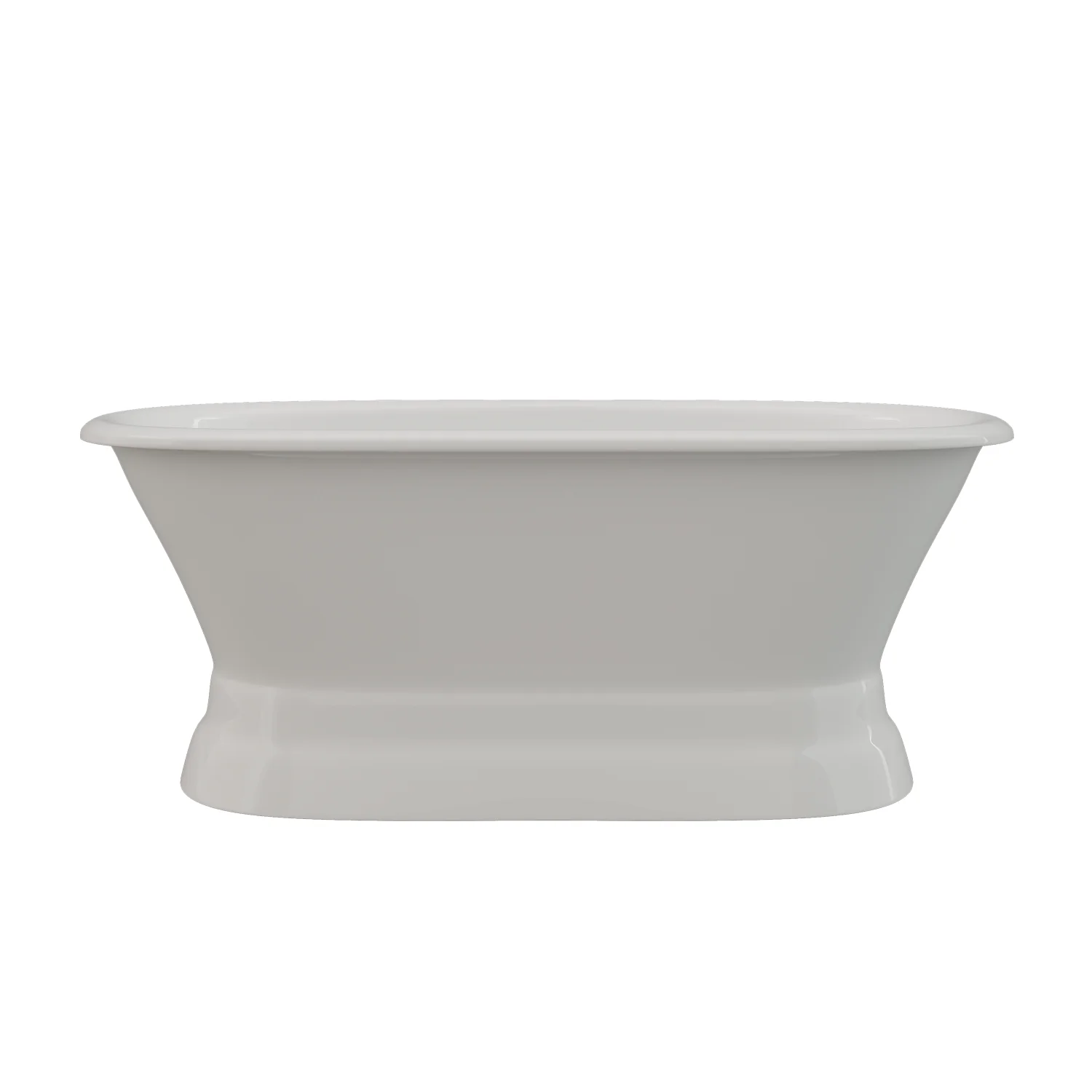 Cambridge Plumbing Cast Iron Double Ended Tub 66" X 30" with No Faucet Drillings DE66-PED-NH - Image 2