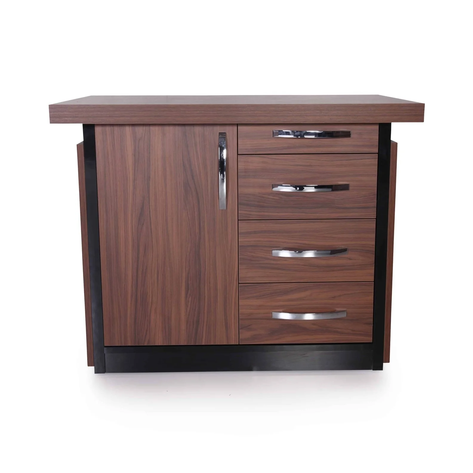 Casa Mare ARMA 79″ Modern Home & Office Furniture Desk Rustic Brown & Black - Image 4