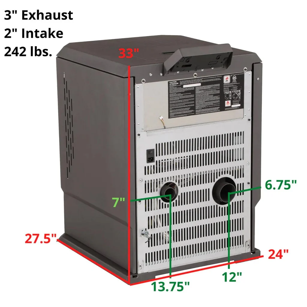 Comfortbilt HP61 Pellet Stove Charcoal Black - Image 6