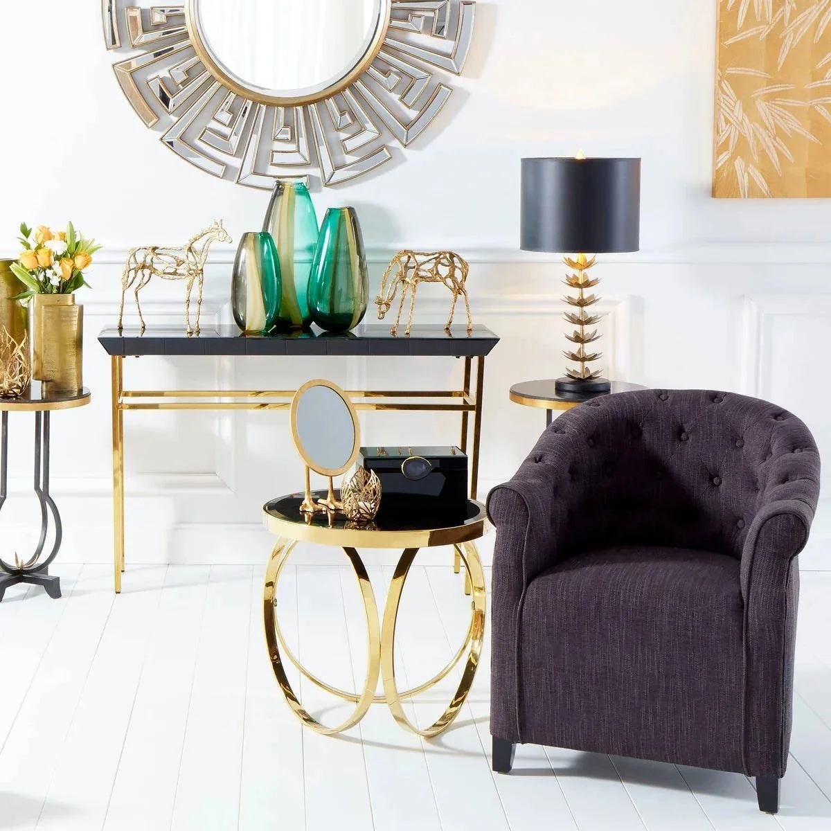 Cyan Design Jacques Table | Old World And Gold 05043 - Image 2