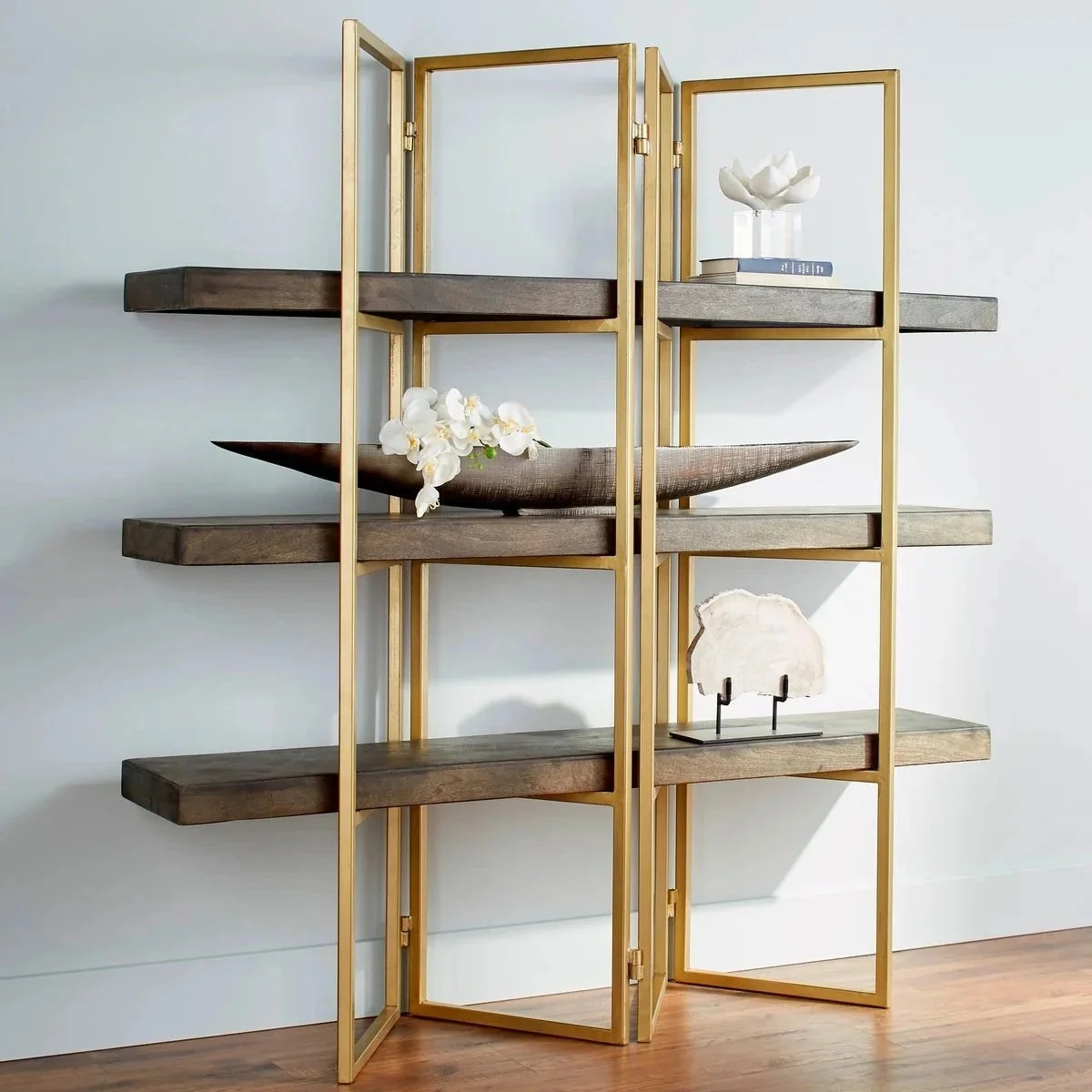 Cyan Design Marsina Etagere | Gold And Grey 10763 - Image 4