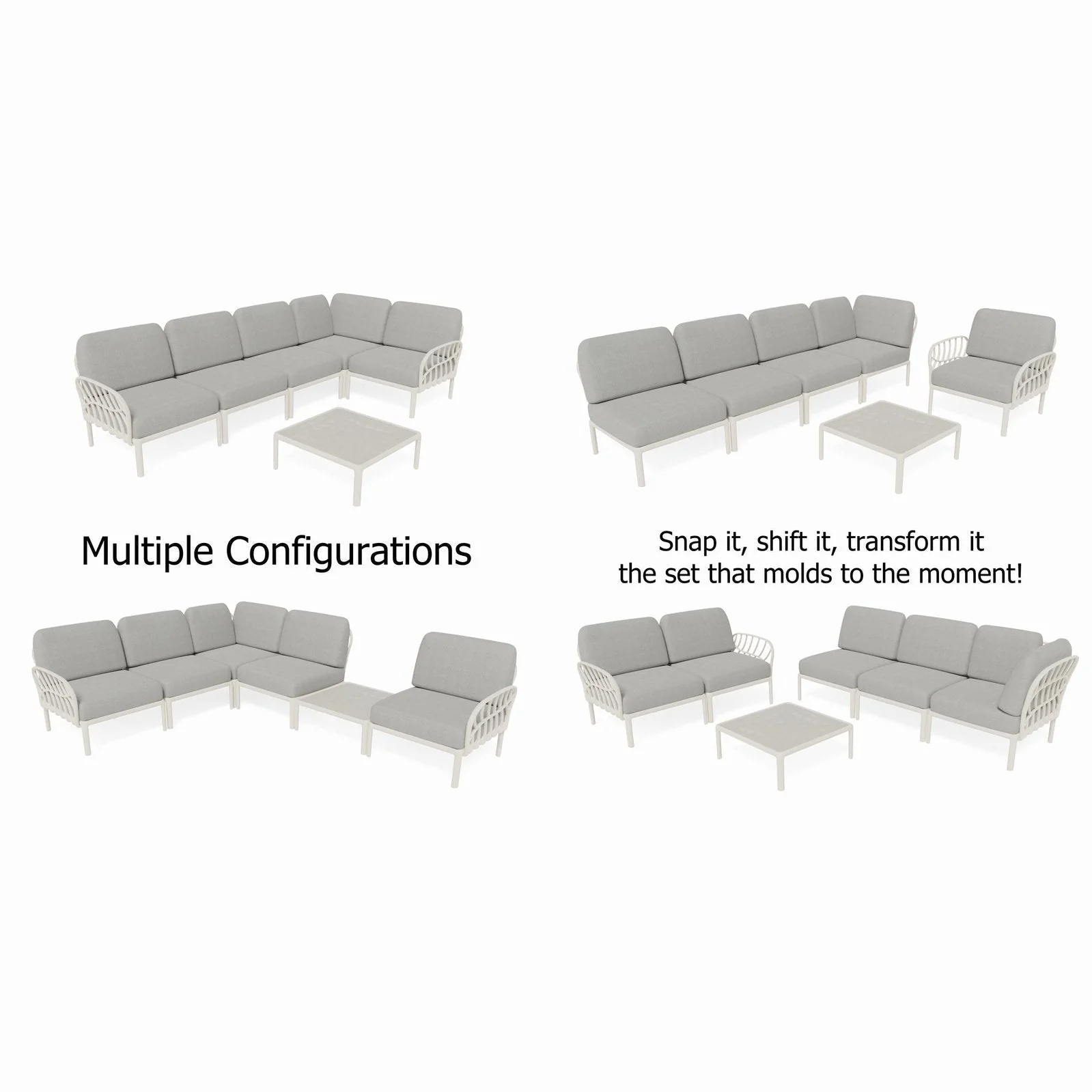 Strata Furniture Dahlia Patio Corner Sofa and Table ODAXSETWG - Image 4