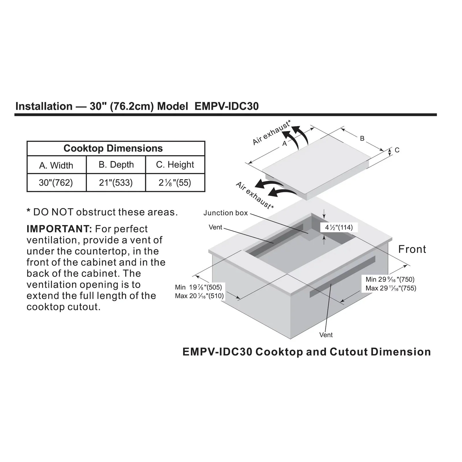 Empava 30 inch Induction Cooktop EMPV-IDC30 - Image 8