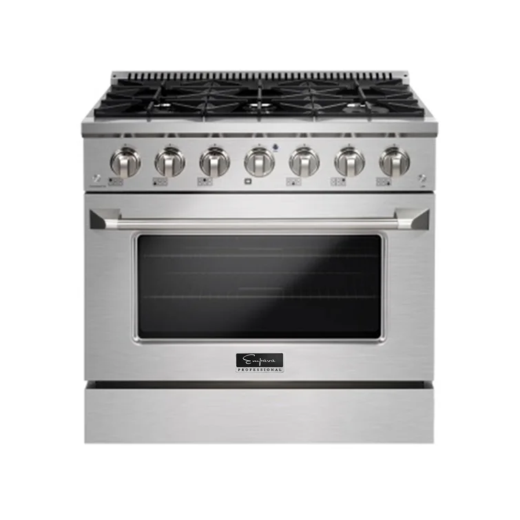 Empava 36 inch Pro-Style Slide-In Single Oven Gas Range EMPV-36GR08 - Image 2