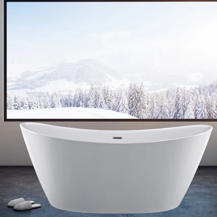 Empava 59 inch Freestanding Soaking Bathtub - EMPV-59FT1518 - Image 2