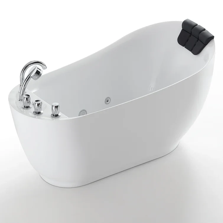 Empava 59 inch Whirlpool Freestanding Acrylic Bathtub - EMPV-59AIS04 - Image 5