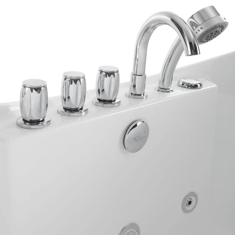 Empava 67 inch Whirlpool Freestanding Acrylic Bathtub - EMPV-67AIS10 - Image 2