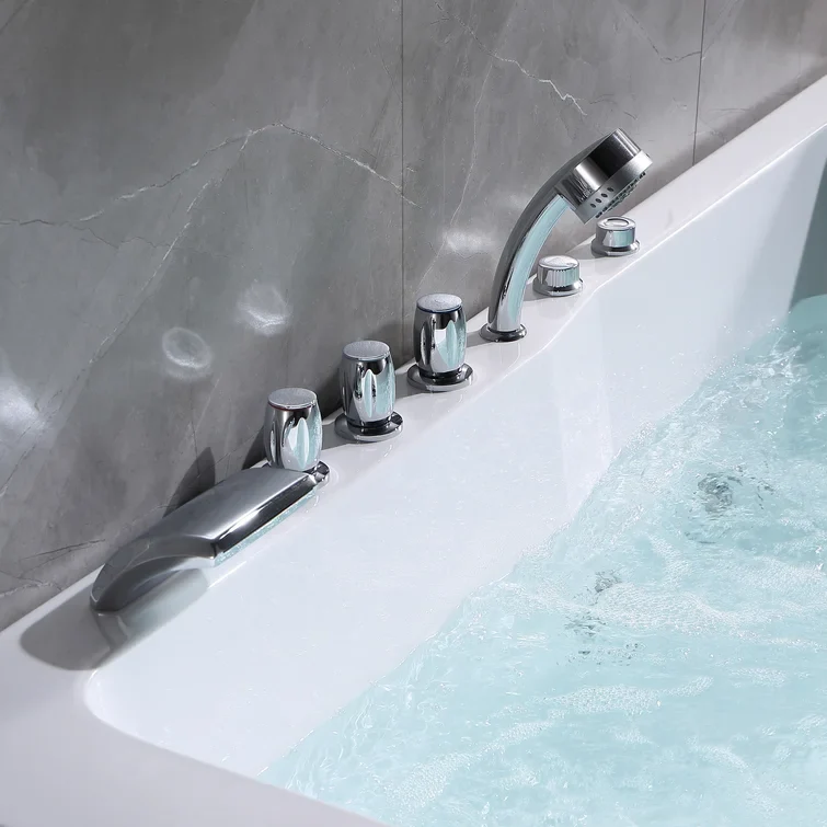 Empava 71 inch Acrylic Alcove Whirlpool Bathtub - EMPV-71JT667B - Image 3