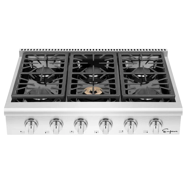 Empava Pro-style 36 inch Slide-in Gas Cooktops EMPV-36GC31 - Image 2