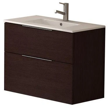 Eviva Galsaky 28" Modern Bathroom Vanity Wall Mount with White Integrated Porcelain Sink - Image 3