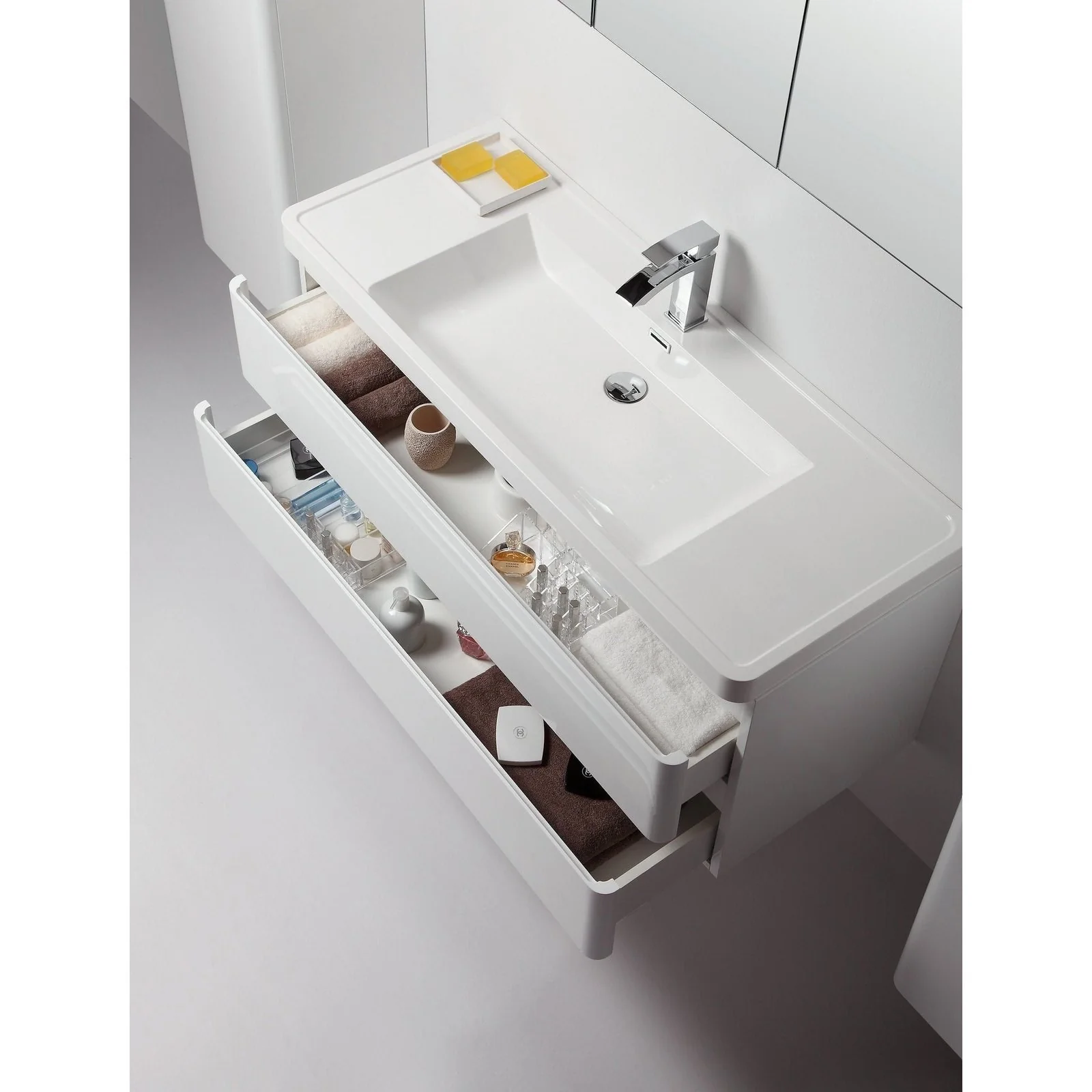Eviva Glazzy 48" Wall Mount Modern Bathroom Vanity with Single Sink - Image 5