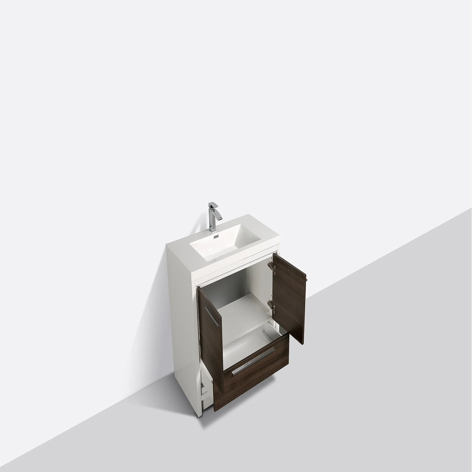 Eviva Grace 30" Bathroom Vanity with White Integrated Acrylic Countertop - Image 4
