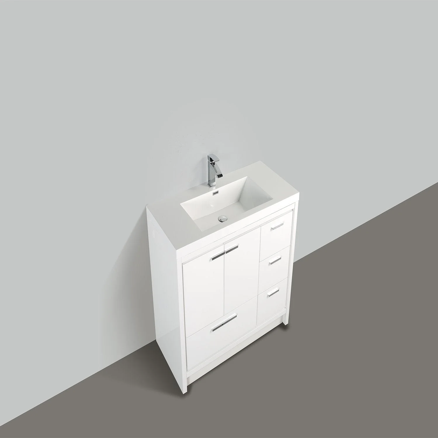 Eviva Grace 42" Bathroom Vanity with White Integrated Acrylic Countertop - Image 10