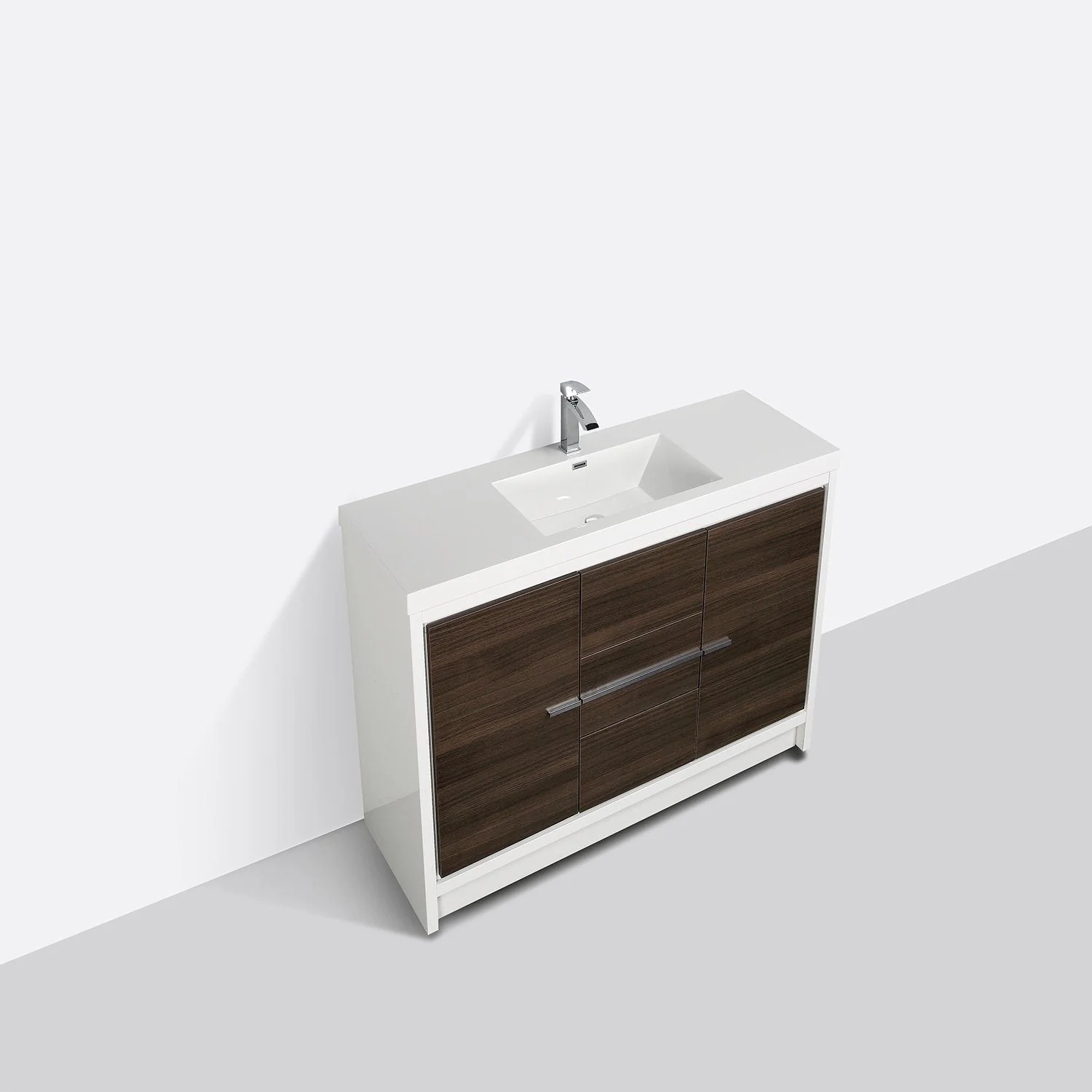Eviva Grace 48" Bathroom Vanity with White Integrated Acrylic Countertop - Image 2