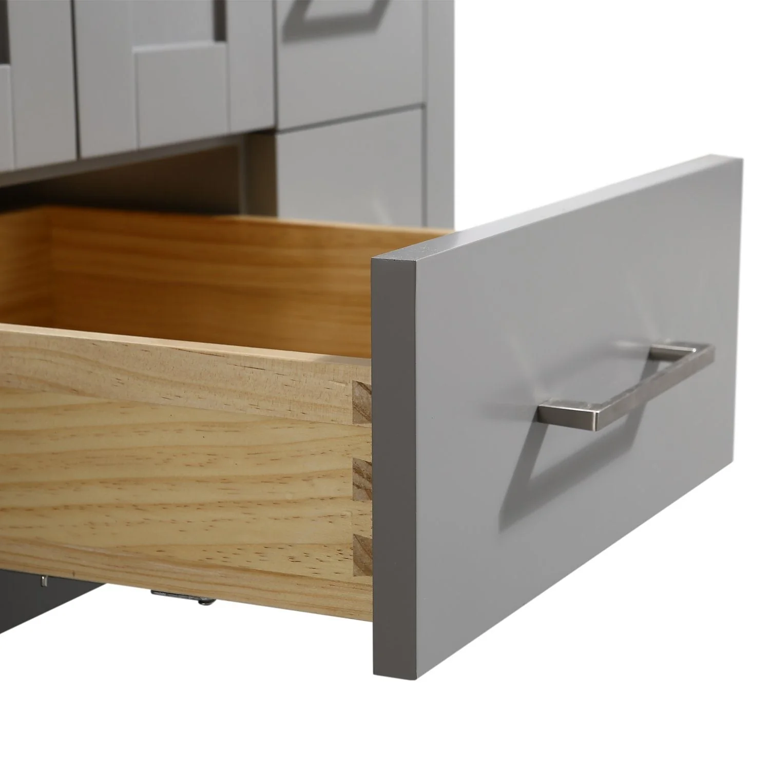 Eviva Hampton 36" Transitional Bathroom Vanity with White Carrara Countertop and White Undermount  Porcelain Sink - Image 12