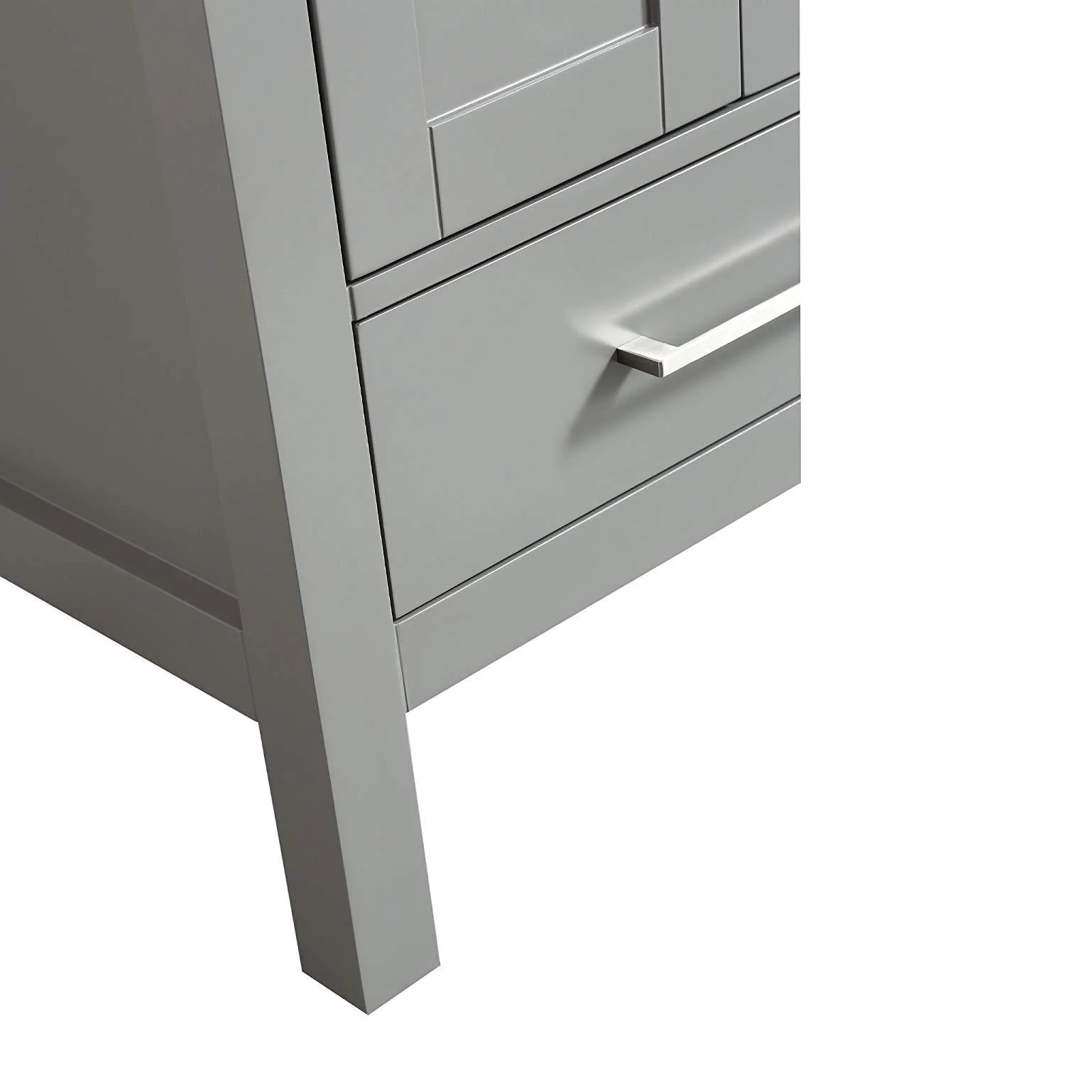 Eviva London 24" Transitional Bathroom Vanity with White Carrara Marble Countertop - Image 7
