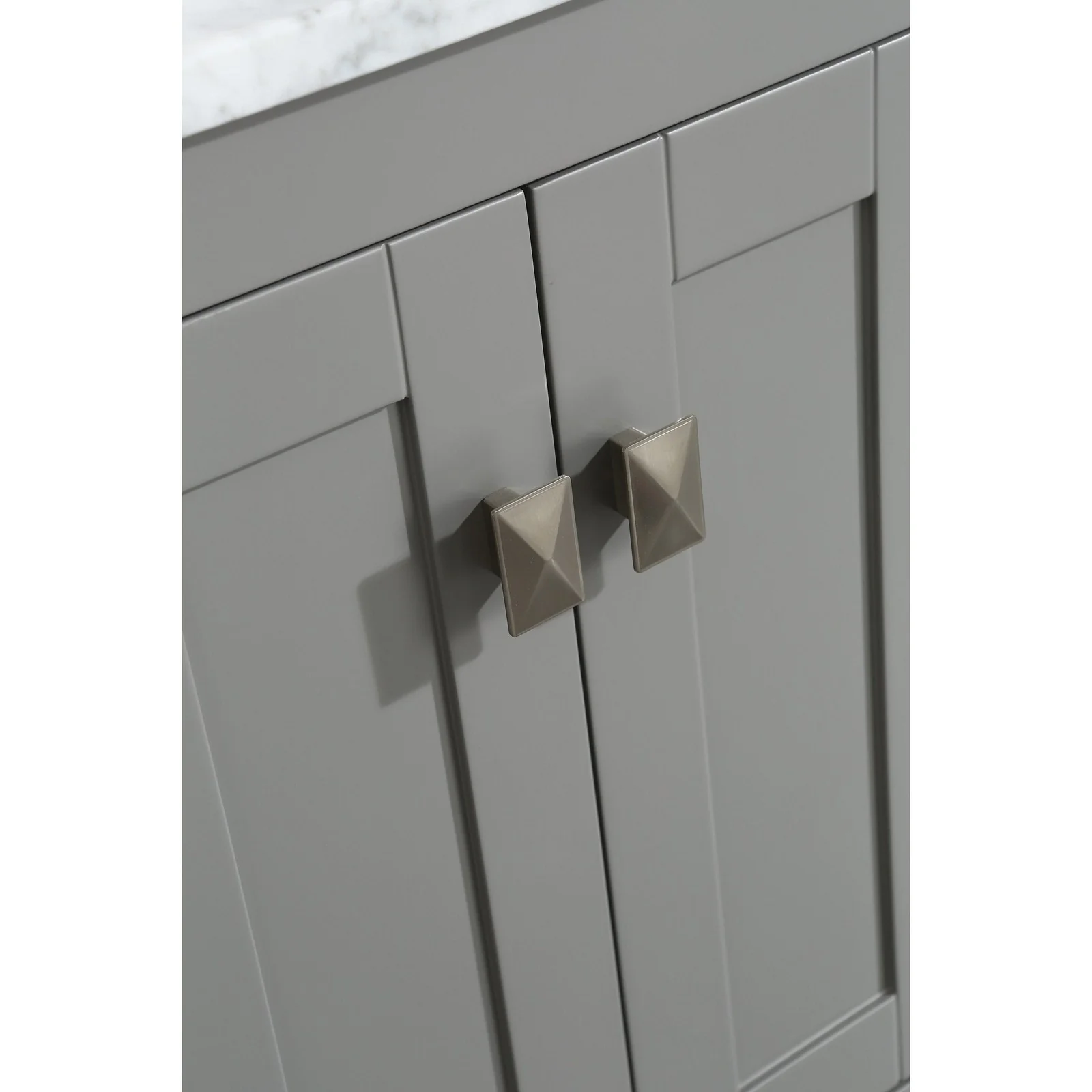 Eviva London 30" Transitional Bathroom Vanity with White Carrara Marble Countertop - Image 10