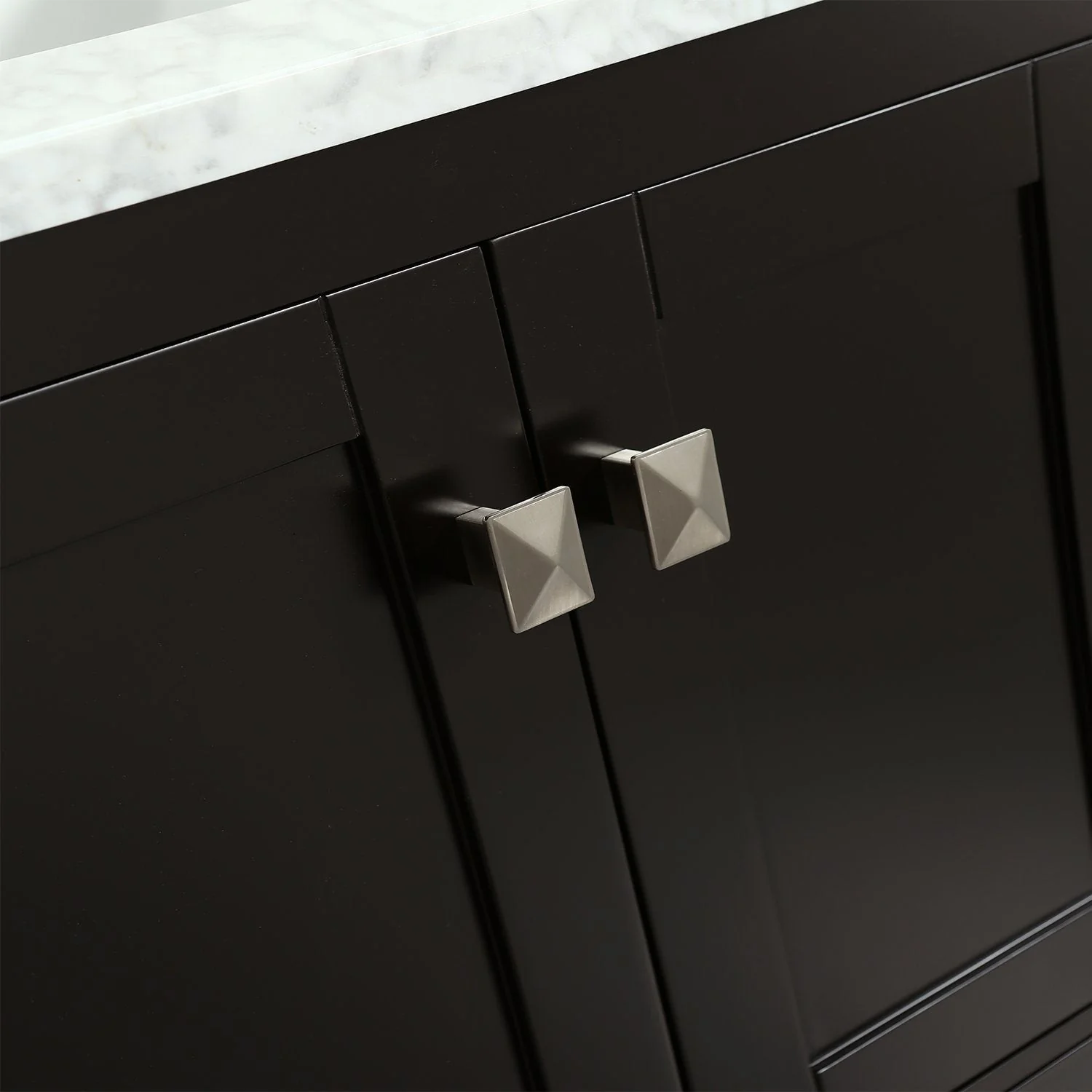 Eviva London 42" Transitional Bathroom Vanity with White Carrara Marble Countertop - Image 6