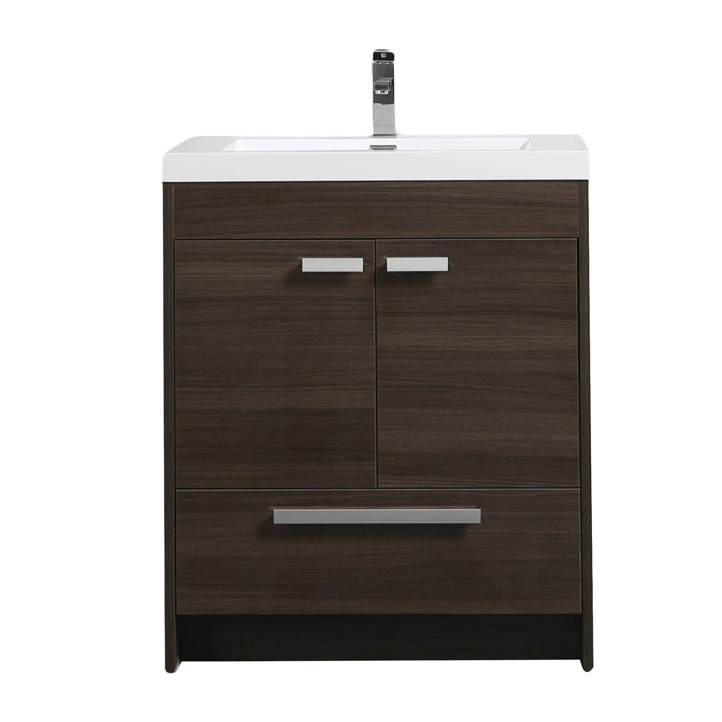 Eviva Lugano 30" Modern Bathroom Vanity with White Integrated Acrylic Sink - Image 12