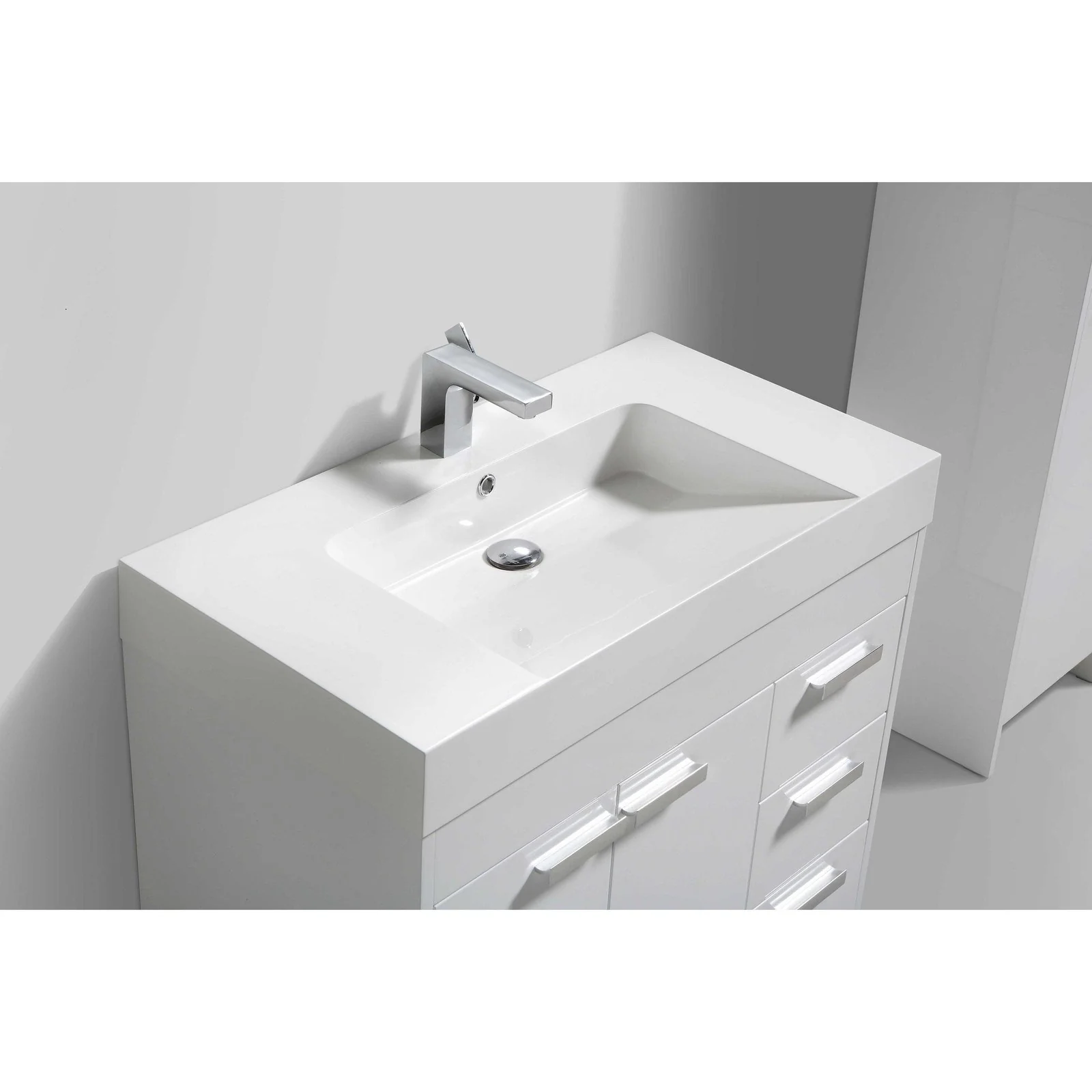 Eviva Lugano 36" Modern Bathroom Vanity with White Integrated Acrylic Sink - Image 12