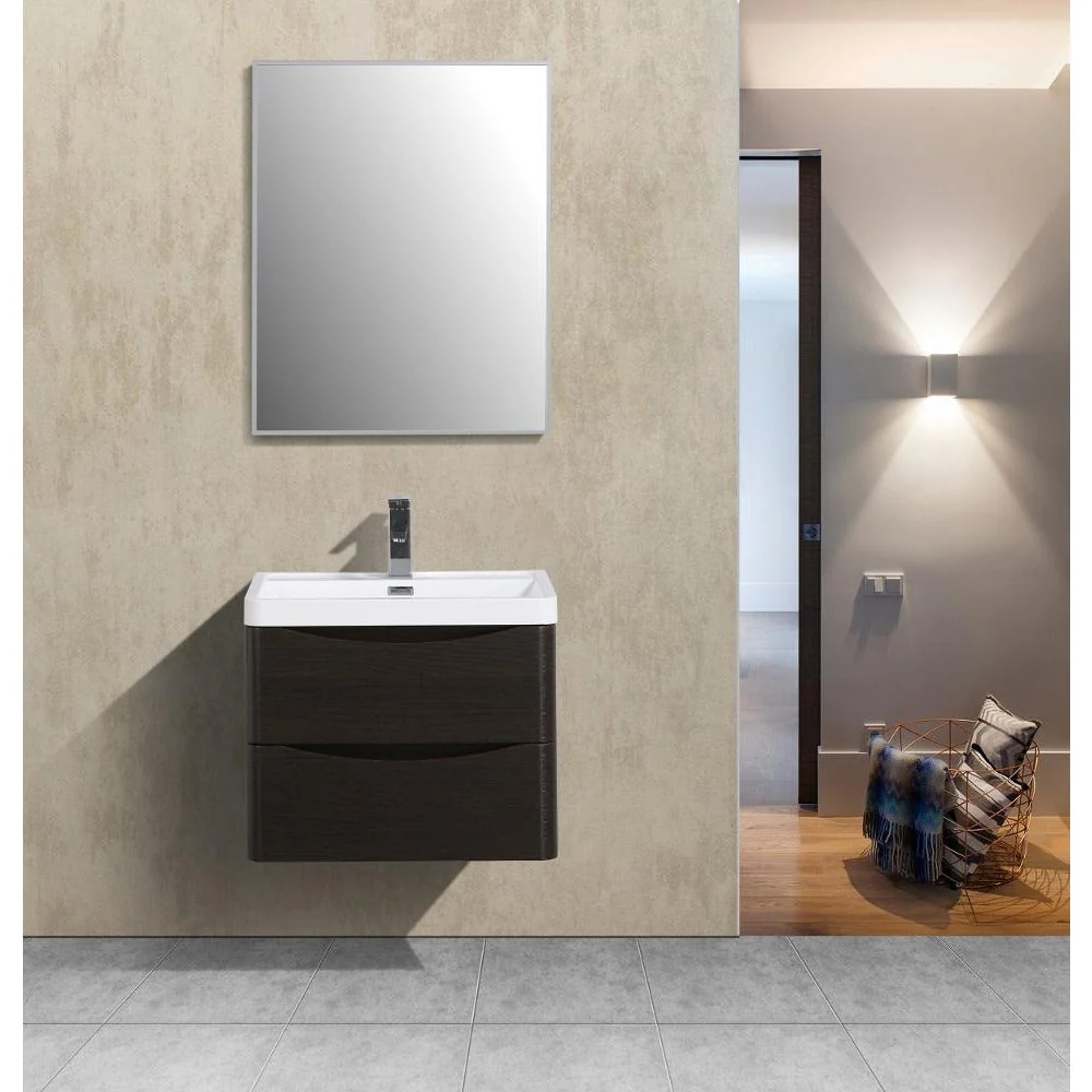 Eviva Smile 24" Modern Bathroom Vanity Set with Integrated White Acrylic Sink - Image 5